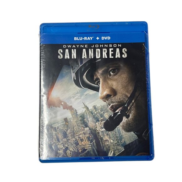 San Andreas Blu-ray + DVD Combo Pack Movie Action Thriller Dwayne Johnson - Picture 1 of 3